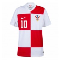 Camiseta Croacia Luka Modric #10 Primera Equipación Replica Eurocopa 2024 mangas cortas